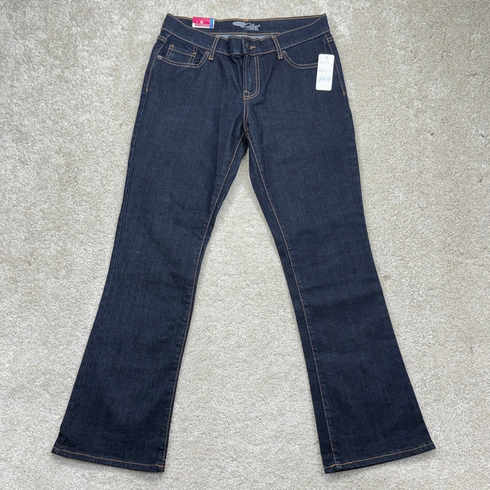 NWT Old Navy Flirt Bootcut Jeans Womens 8 Short Dark Rinse Blue 562760-13